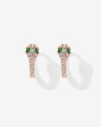 CZ Snake Huggie Earrings
