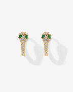 CZ Snake Huggie Earrings