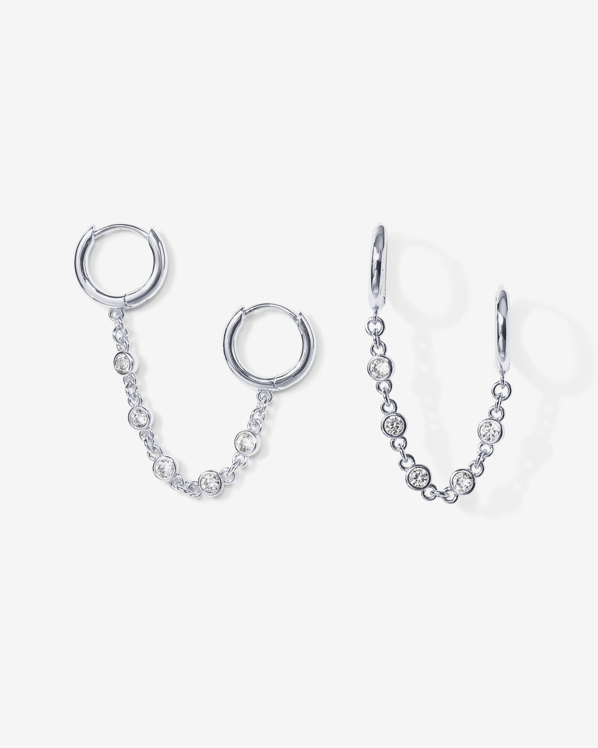 Cubic Zirconia Chain Earrings