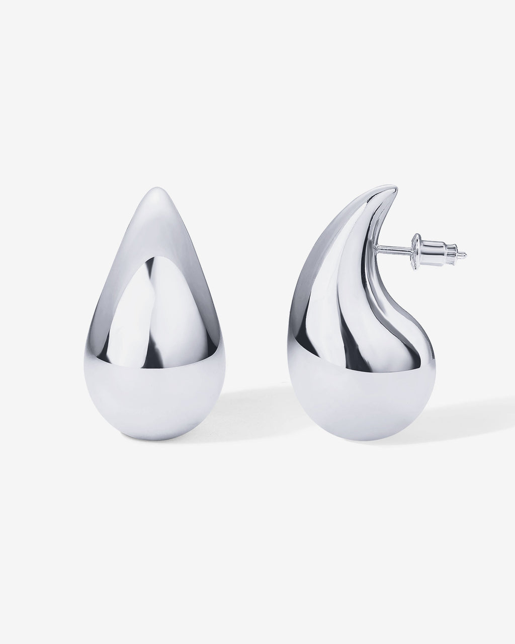 Chunky Teardrop Hoop Earrings