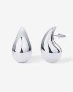 Chunky Teardrop Hoop Earrings
