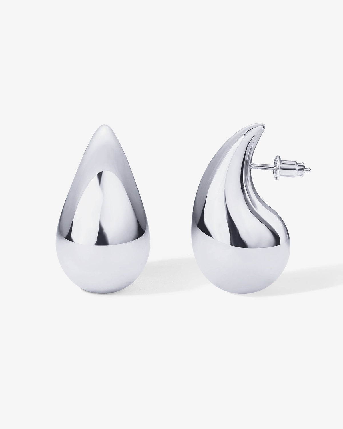 Chunky Teardrop Hoop Earrings