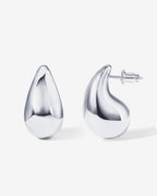 Chunky Teardrop Hoop Earrings