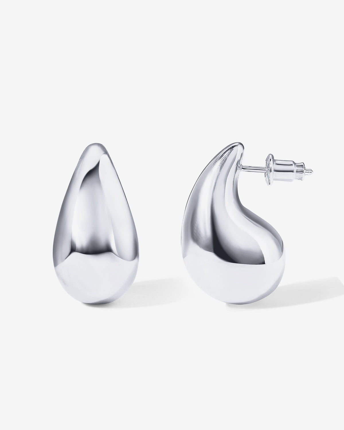 Chunky Teardrop Hoop Earrings