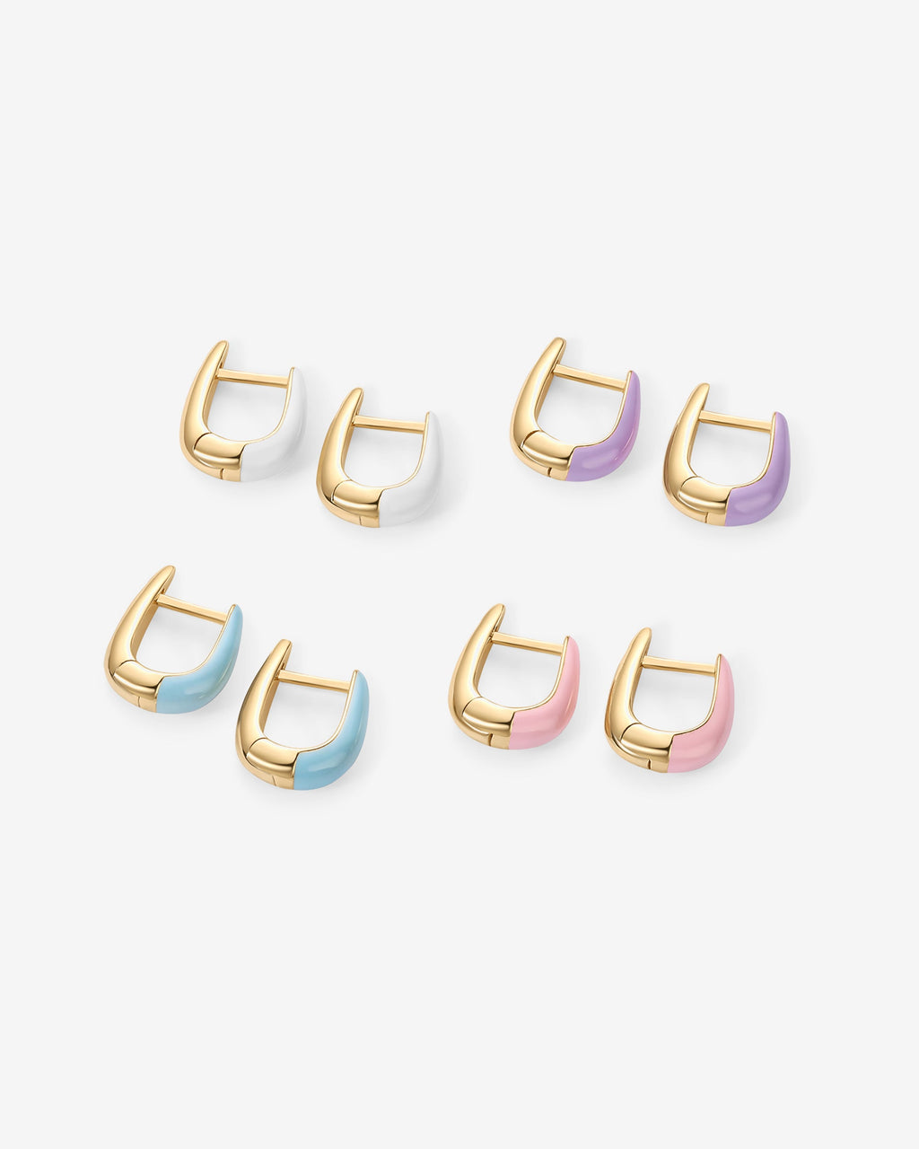 Sienna Enamel Huggies