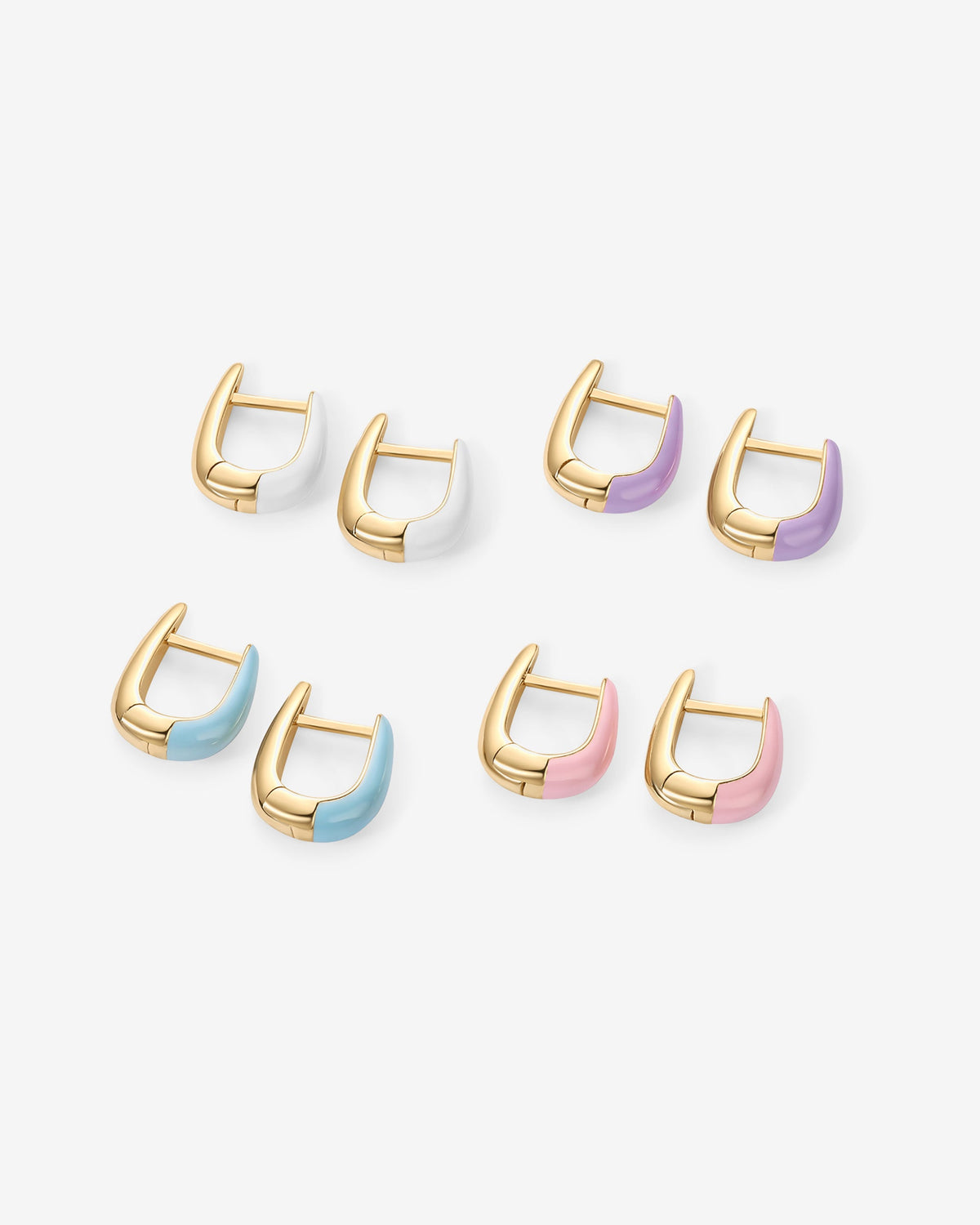 Sienna Enamel Huggies
