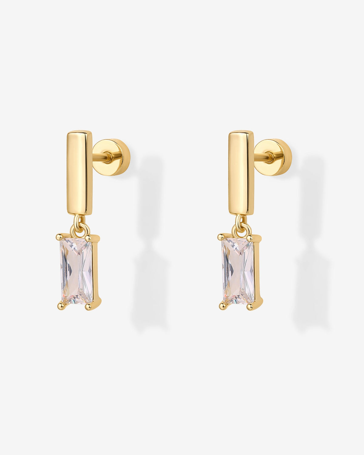 Baguette Dangle Flat Backs