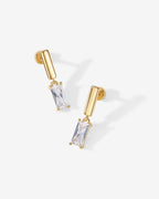 Baguette Dangle Flat Backs