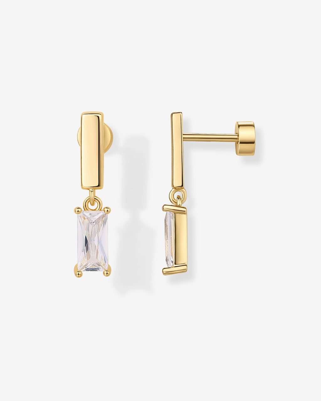 Baguette Dangle Flat Backs