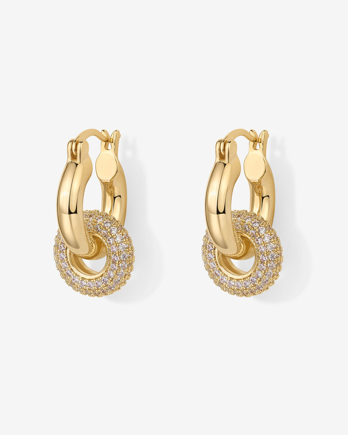 Chunky Halo Convertible Hoops