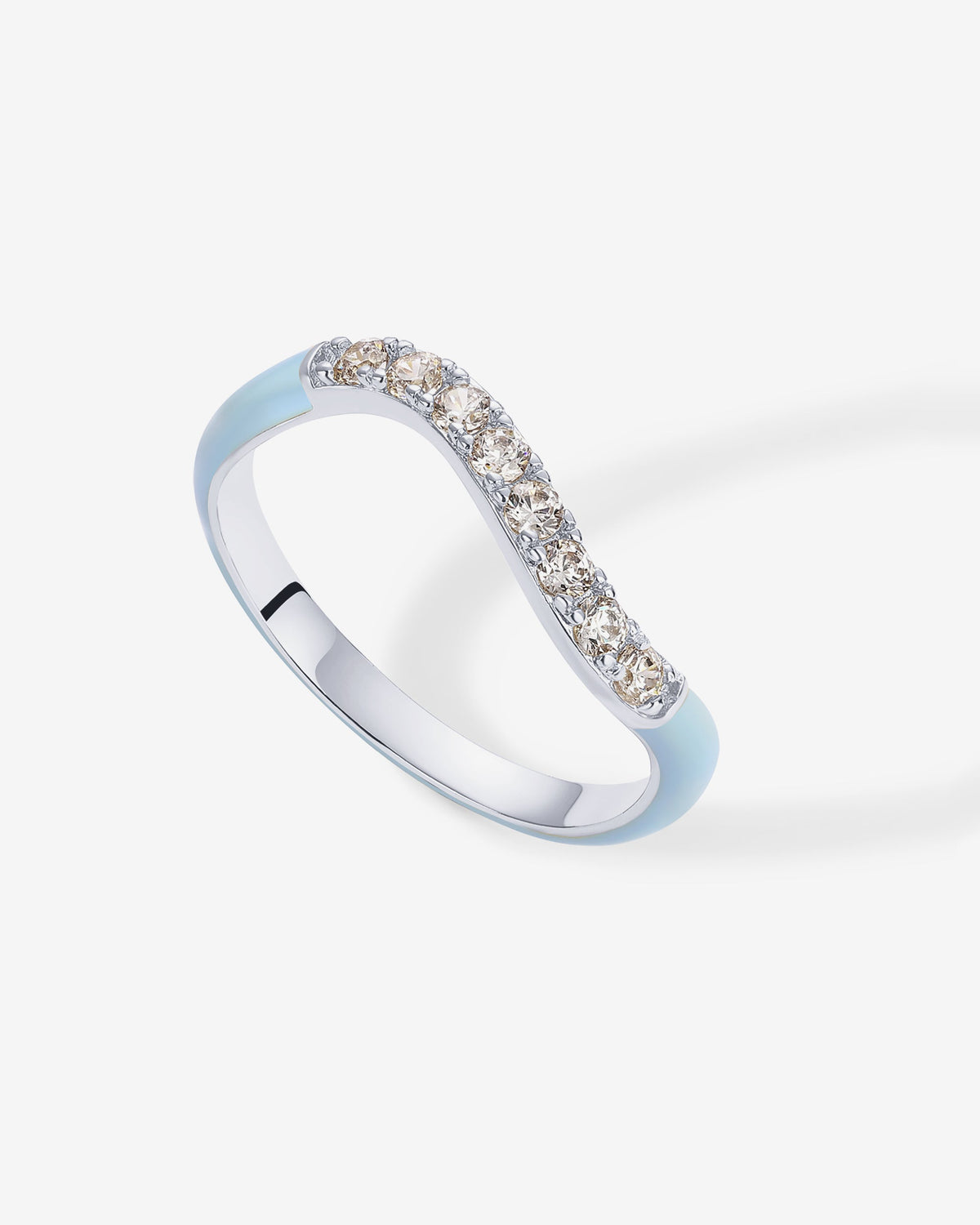 Azul Wavy Enamel Ring