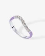 Azul Wavy Enamel Ring