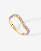 Azul Wavy Enamel Ring