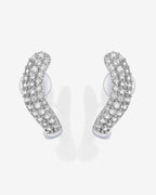 Rhodes Cubic Zirconia Wavy Studs