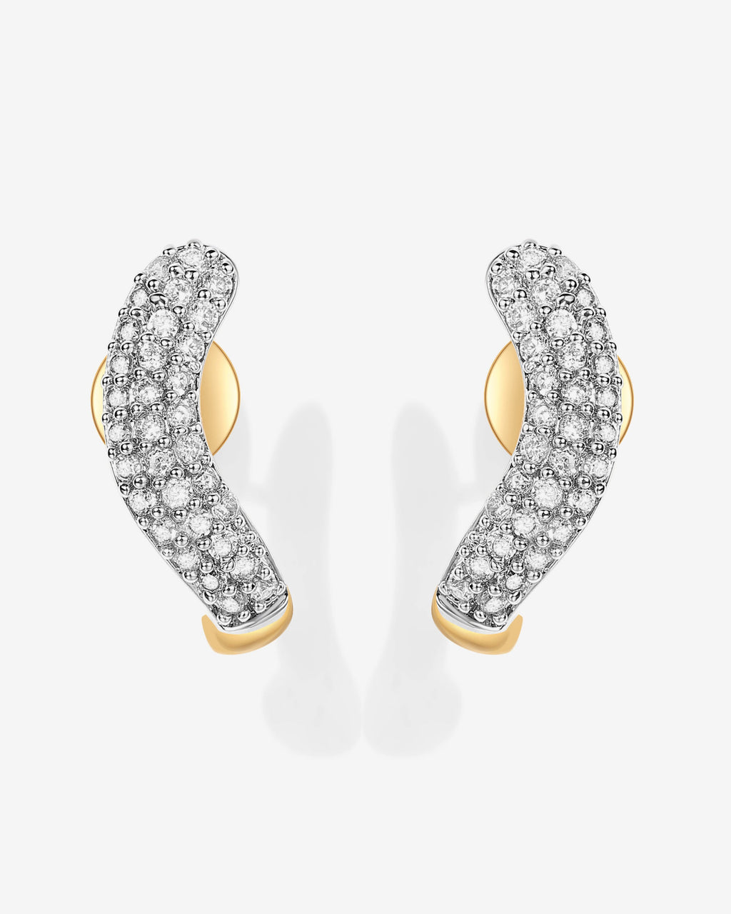 Rhodes Cubic Zirconia Wavy Studs
