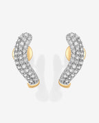 Rhodes Cubic Zirconia Wavy Studs
