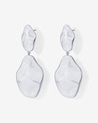 Hammered Teardrop Drop Dangle Earrings