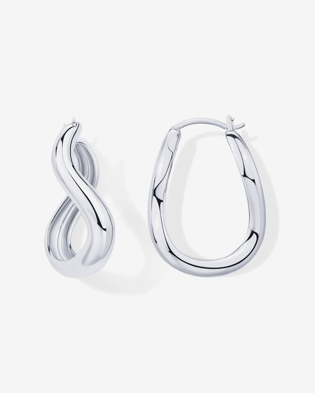 Wavy Statement Hoops