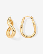 Wavy Statement Hoops
