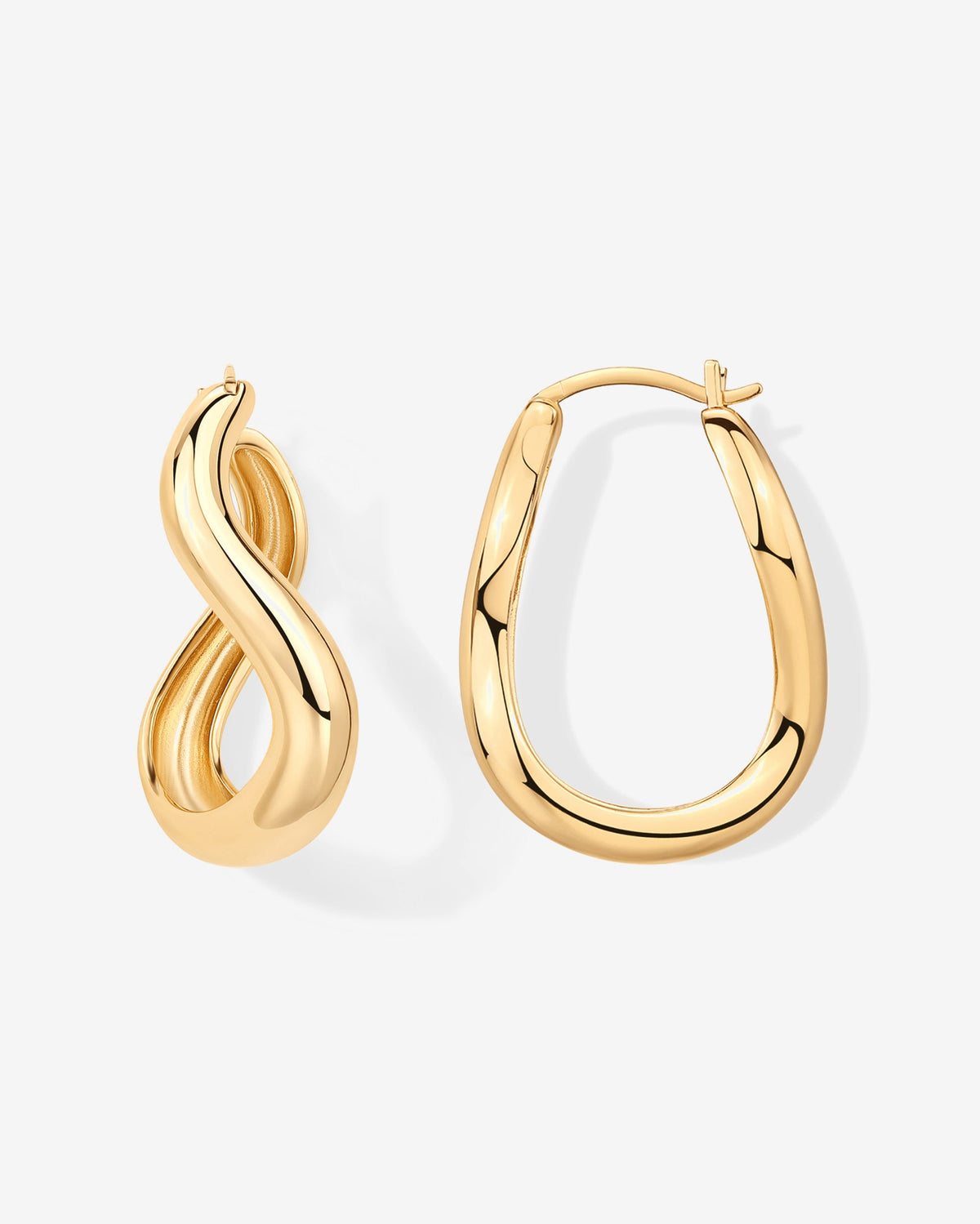 Wavy Statement Hoops