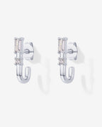 Baguette Half Huggie Earrings