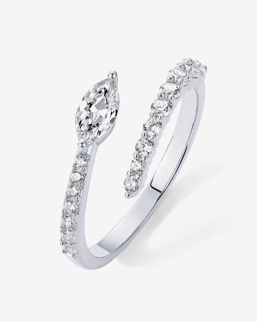 Marquise Crossover Ring