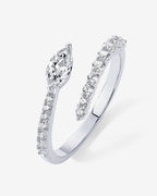 Marquise Crossover Ring