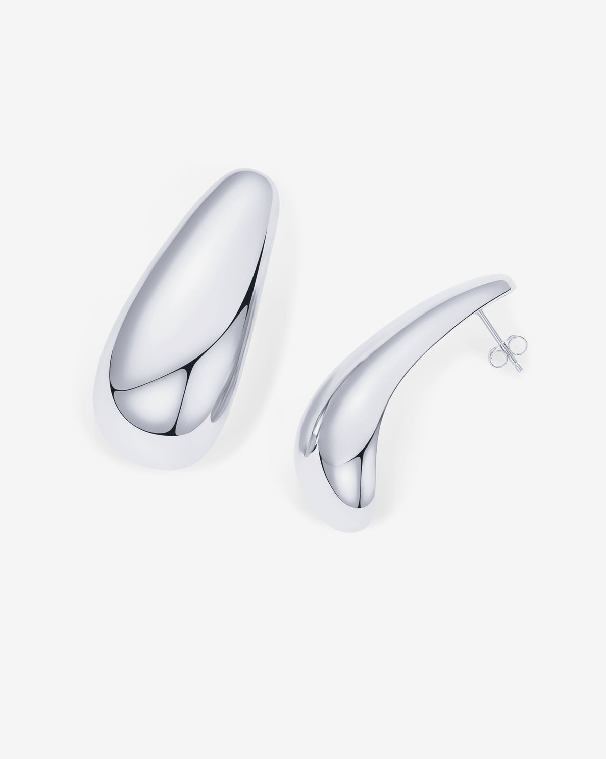 Teardrop Half Hoop Earrings