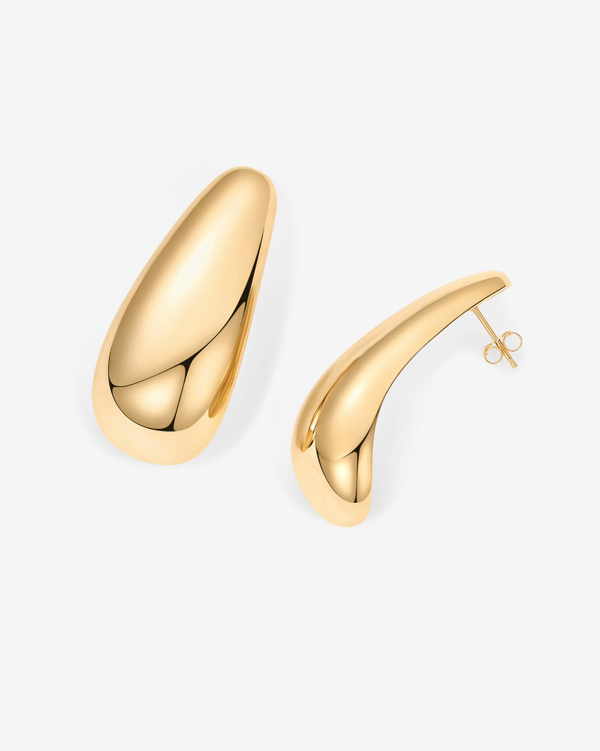 Teardrop Half Hoop Earrings