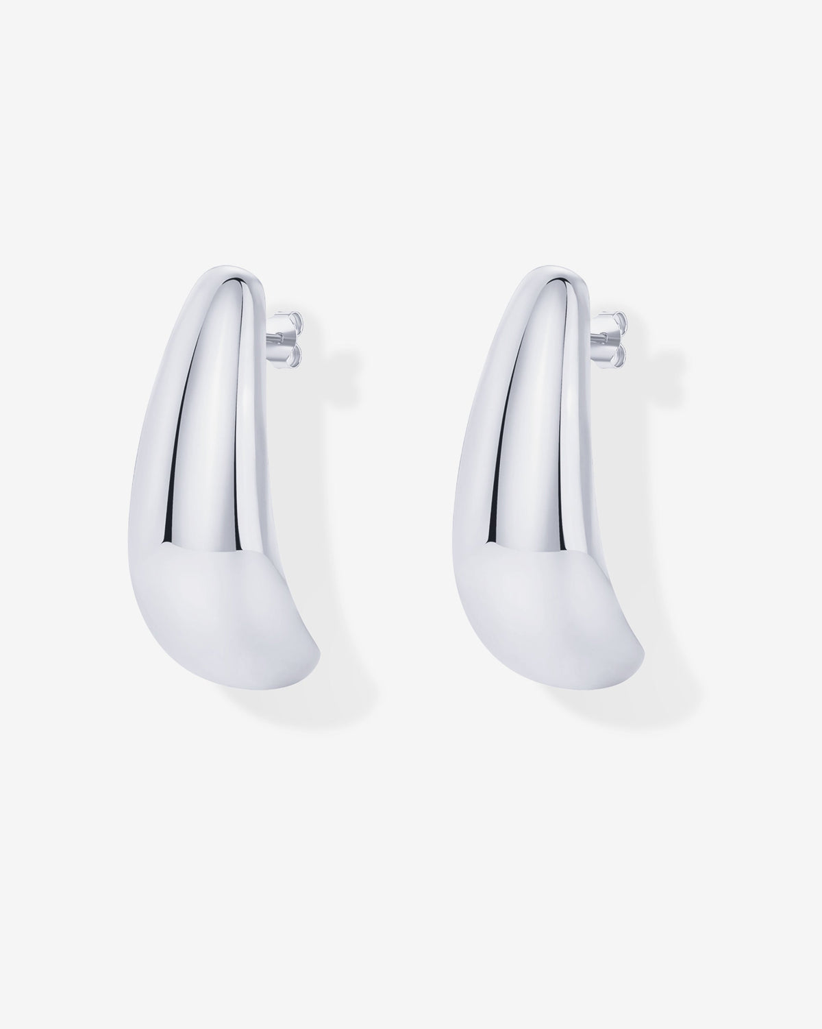 Teardrop Half Hoop Earrings