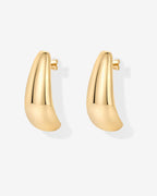 Teardrop Half Hoop Earrings