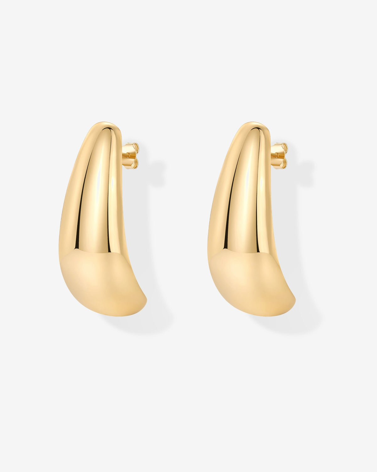 Teardrop Half Hoop Earrings