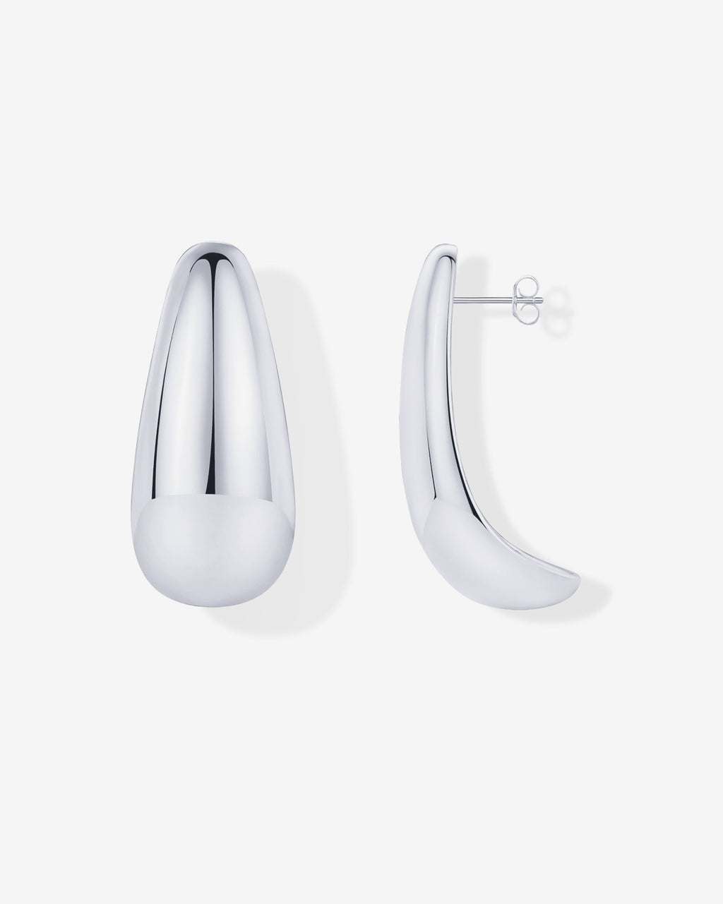 Teardrop Half Hoop Earrings
