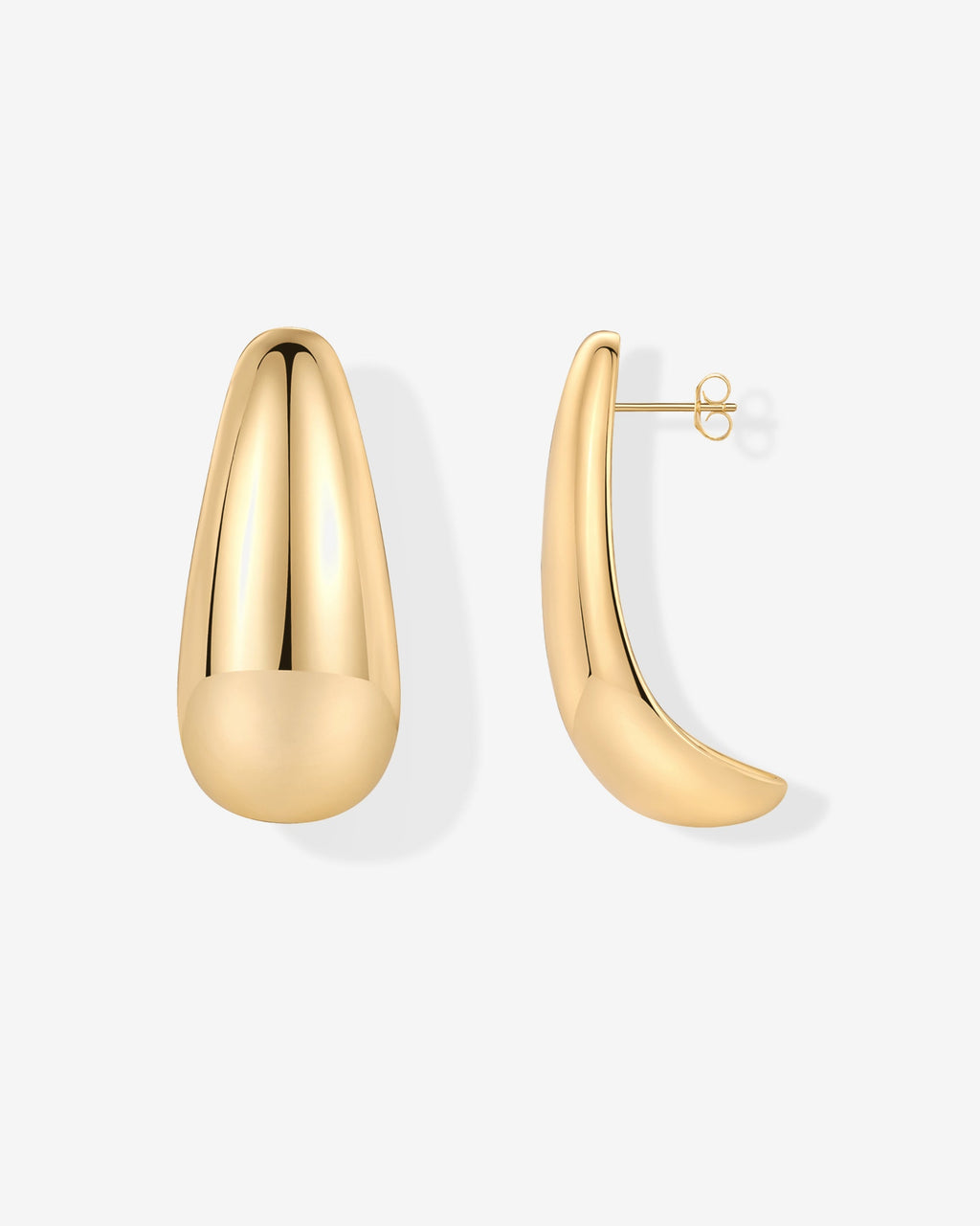 Teardrop Half Hoop Earrings