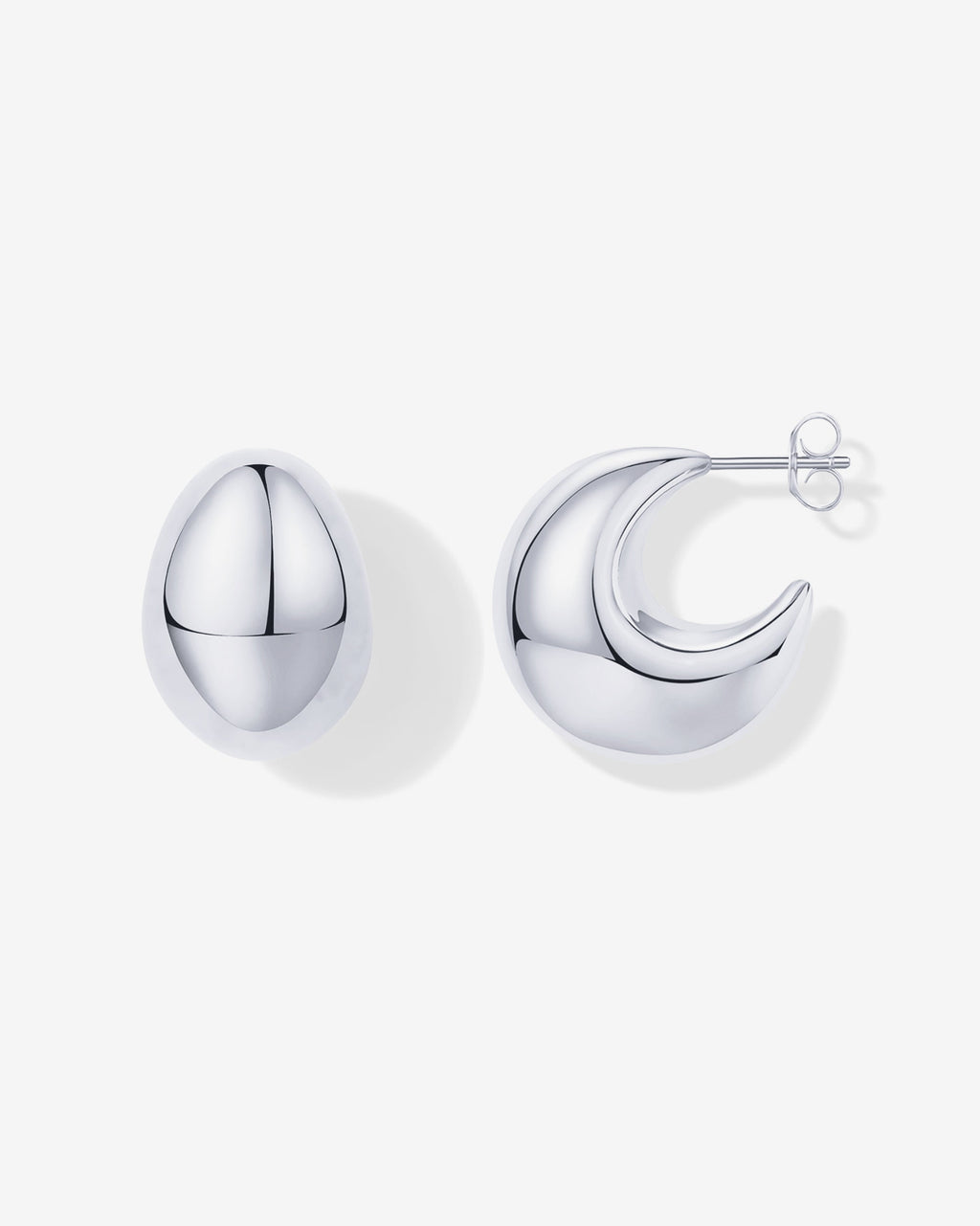 Chunky Dome Hoop Earrings