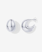 Chunky Dome Hoop Earrings