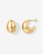 Chunky Dome Hoop Earrings