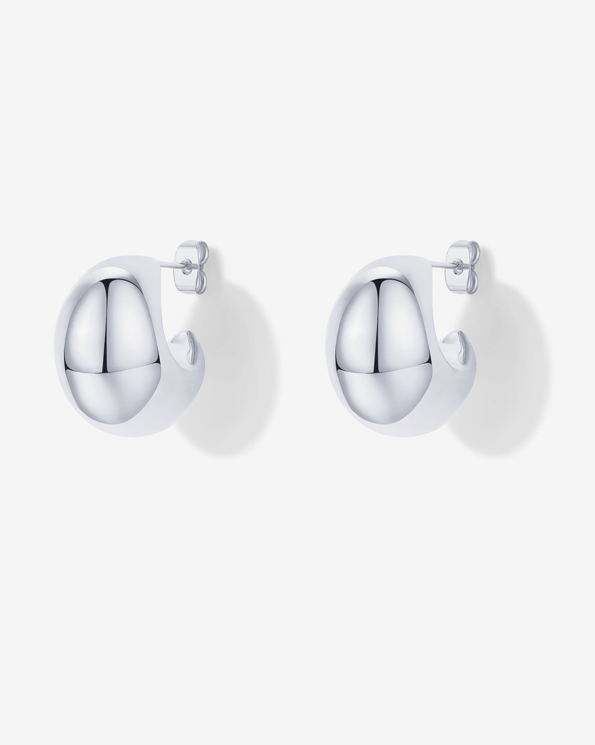 Chunky Dome Hoop Earrings