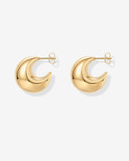 Chunky Dome Hoop Earrings