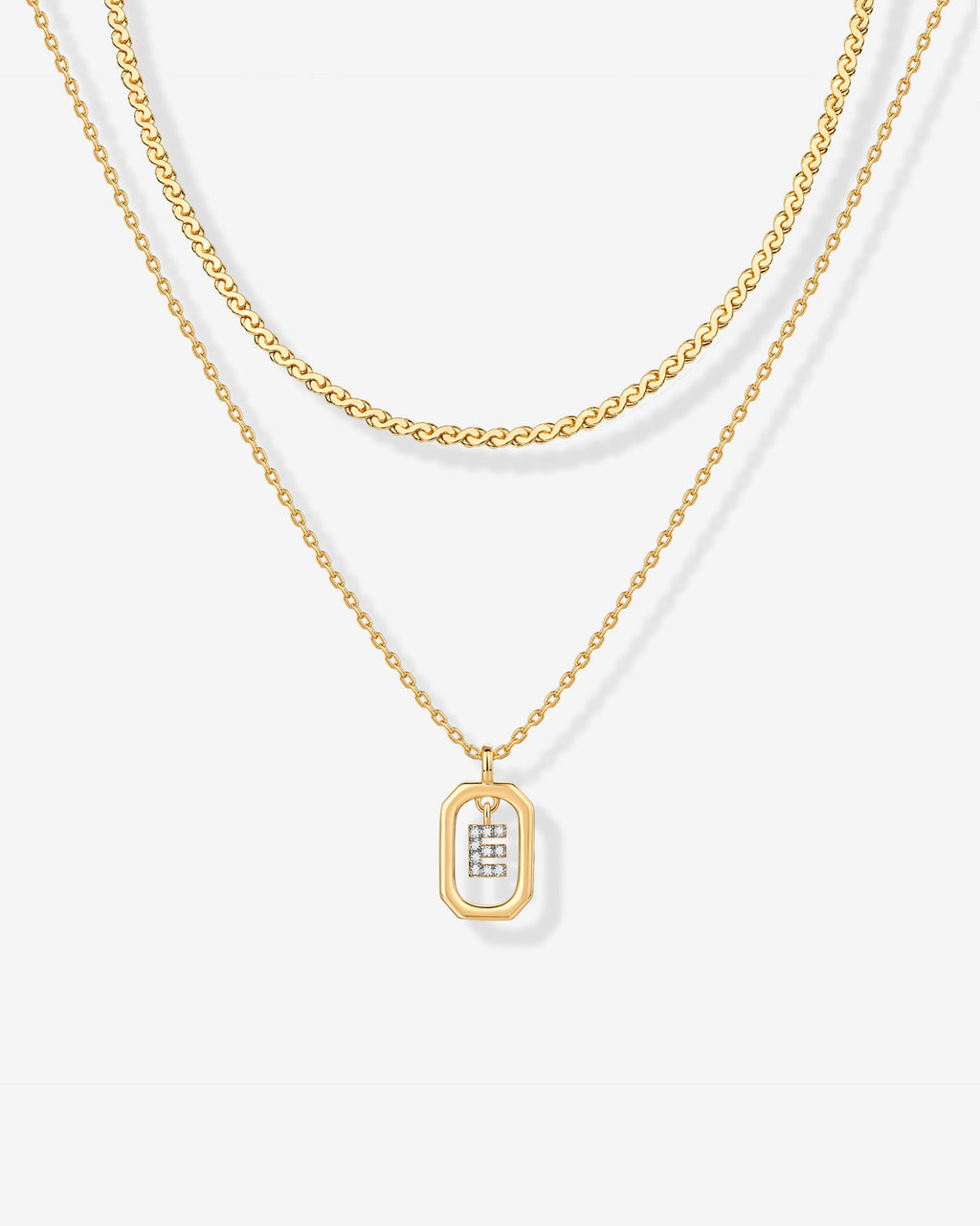 Singapore Initial Layering Necklace