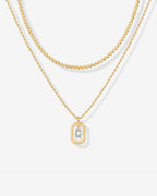 Singapore Initial Layering Necklace