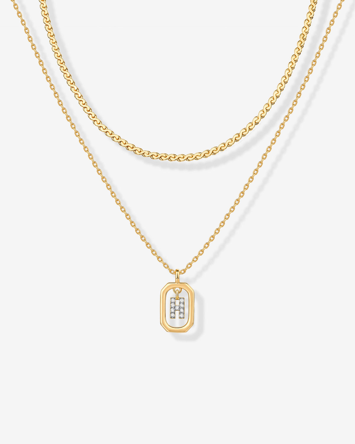 Singapore Initial Layering Necklace