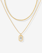 Singapore Initial Layering Necklace
