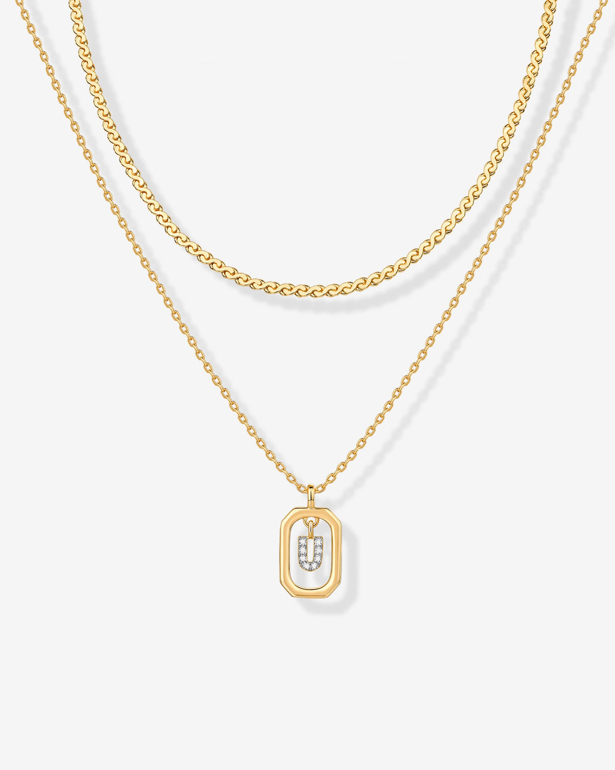 Singapore Initial Layering Necklace