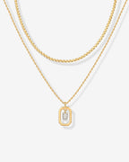 Singapore Initial Layering Necklace