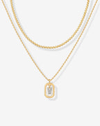 Singapore Initial Layering Necklace