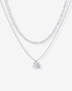 Double Initial Tag Necklace