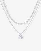 Double Initial Tag Necklace