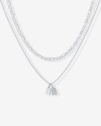 Double Initial Tag Necklace