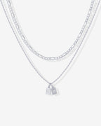 Double Initial Tag Necklace